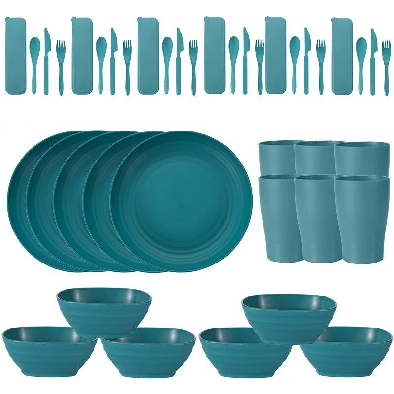 Green Cutlery Set