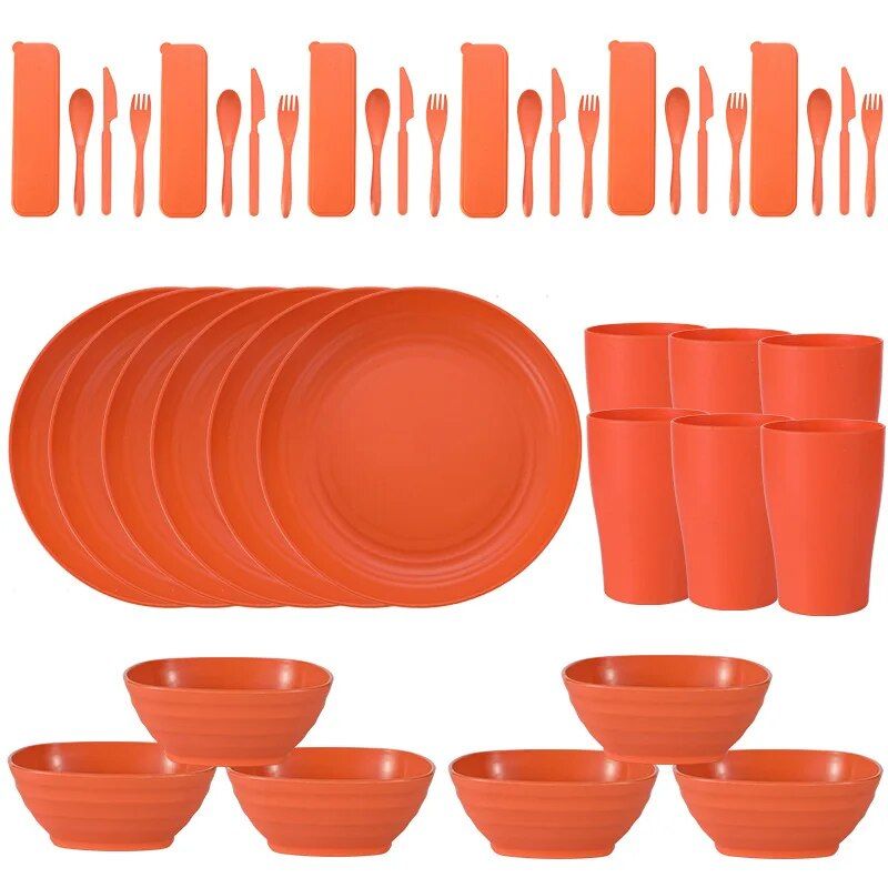 Orange Cutlery Set