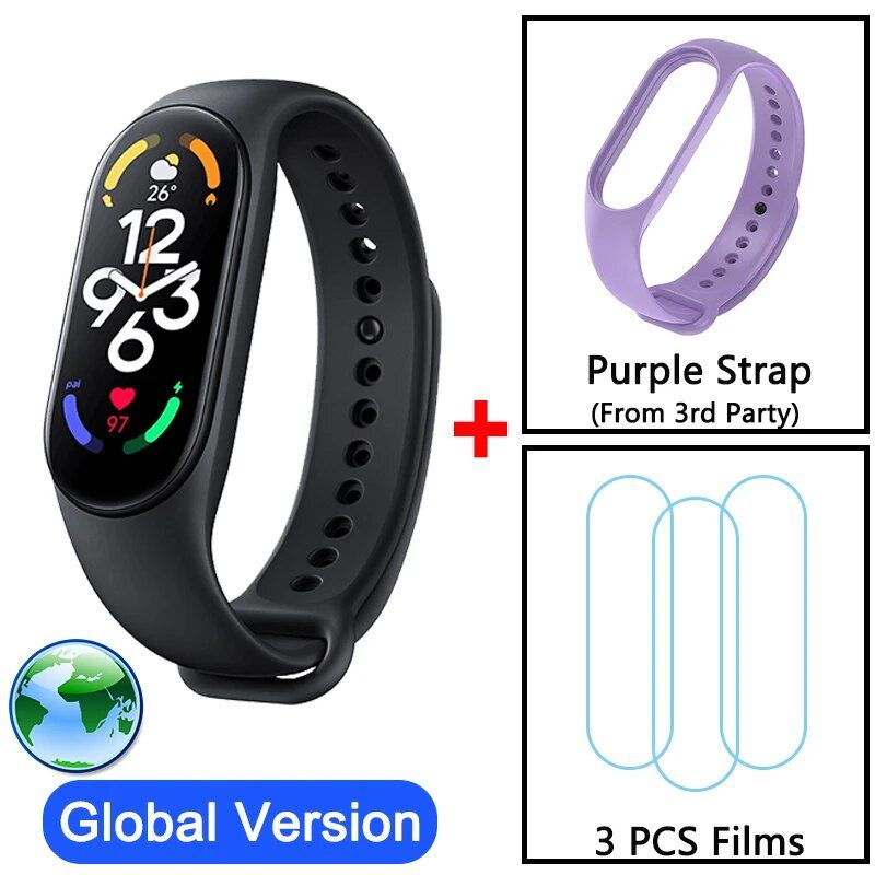 Watch + Purple Band + 3Pcs Films